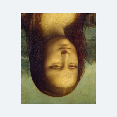 The Mona Lisa, upside down: stands for harshness flips by level; correctable